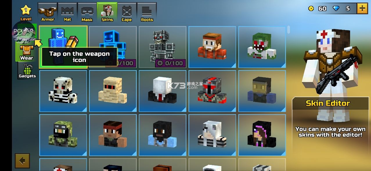 pixel gun 3d�����ڹ��ƽ�-pixelgun3d�ƽ�����޽��������ʯ����v22.4.3