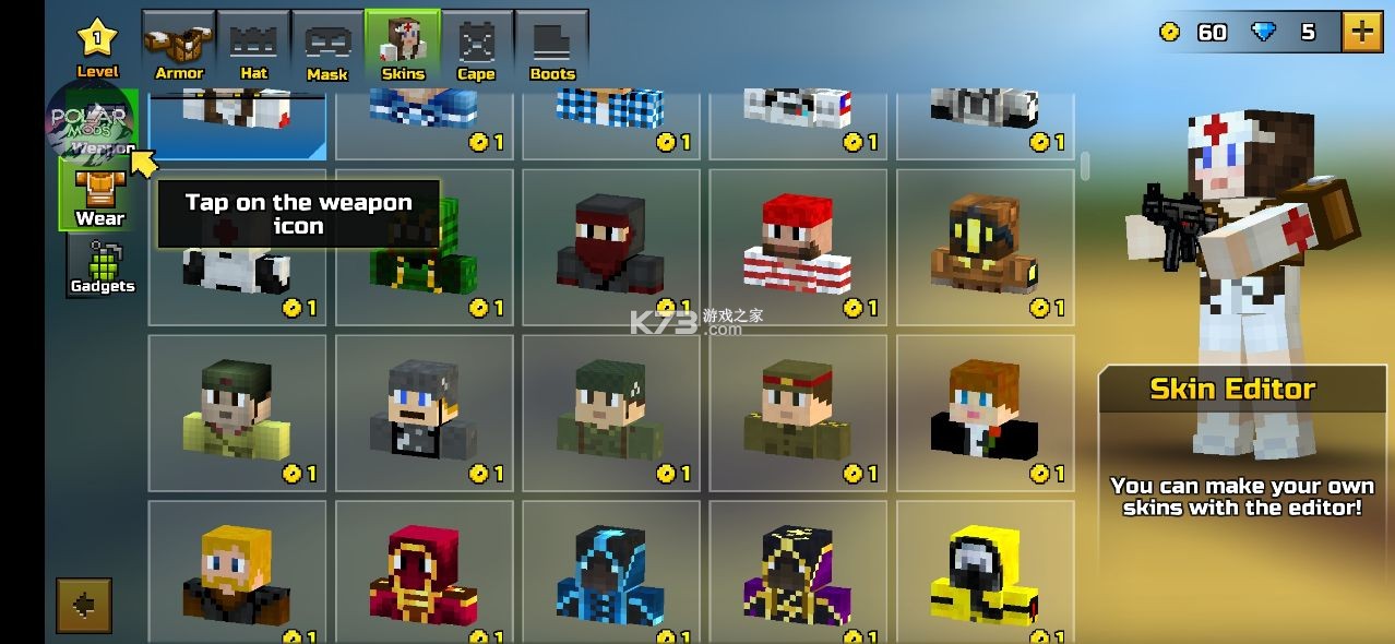 pixel gun 3d�����ڹ��ƽ�-pixelgun3d�ƽ�����޽��������ʯ����v22.4.3